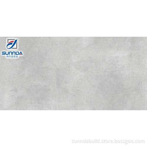 Sunnda 600x1200 light gray cement rustic porcelain floor glaze tile